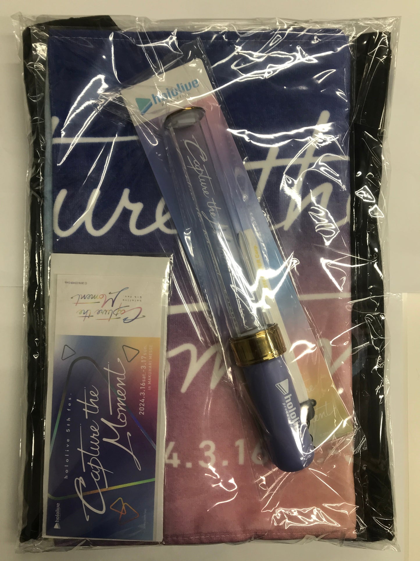 hololive hololive hololive 5th fes. Capture the Moment Cheer Set Black T-shirt/L size hololive SUPER EXPO 2024