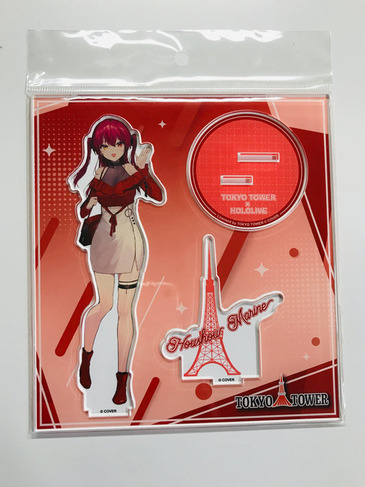 MENU hololive x Tokyo Tower Acrylic Stand Houshou Marine