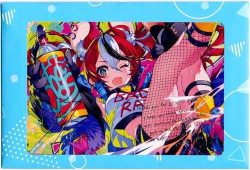 hololive hololiveEnglish Birthday Anniversary 2022 Foil Stamped Copy Sign Postcard with Message Hakos Baelz