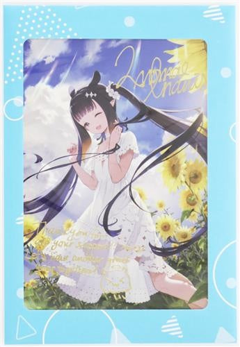 hololive hololive birthday commemoration 2022 foil stamped copy signature postcard with message Ninomae Ina nis