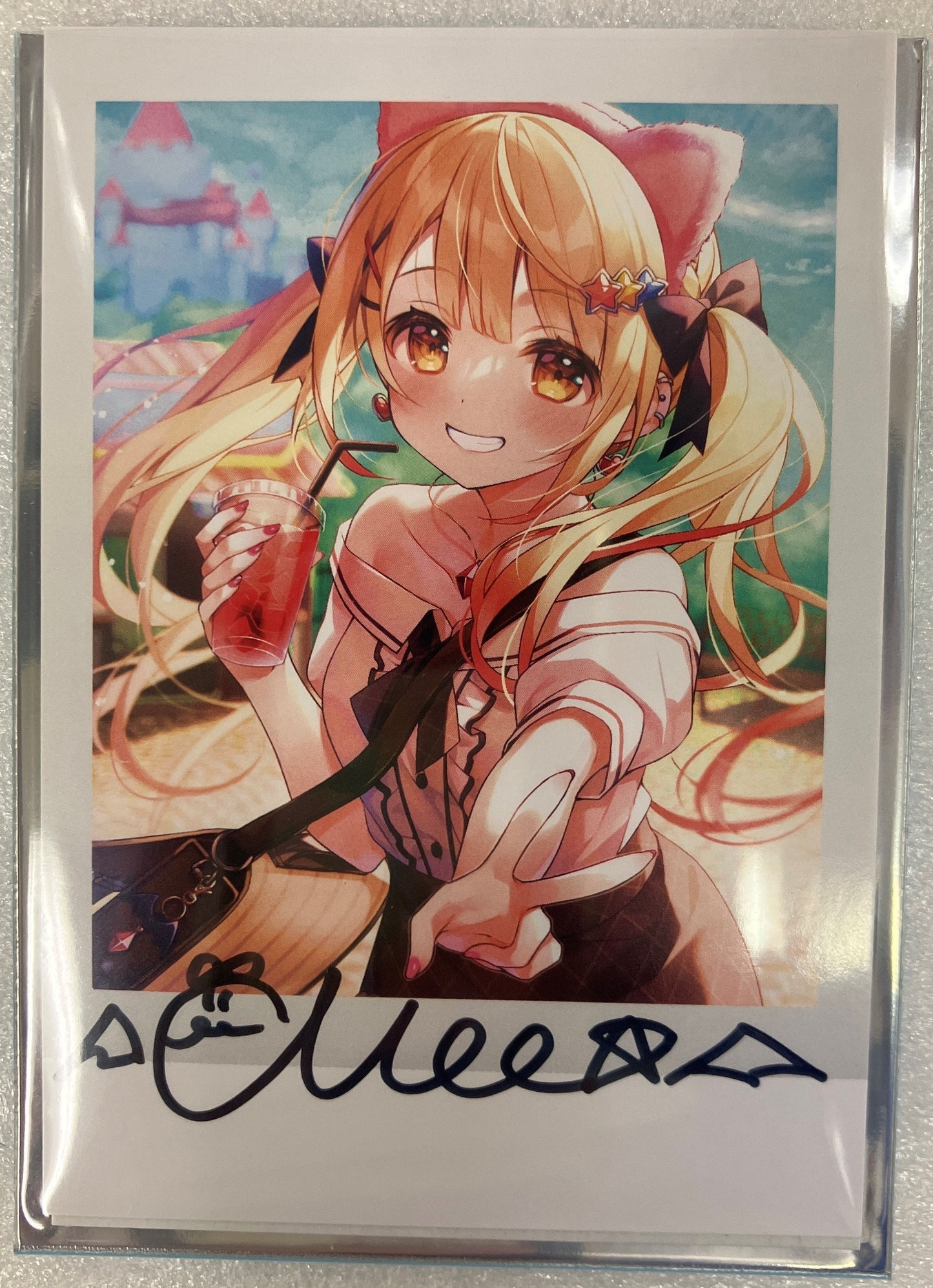hololive hololive 4th anniversary anniversary Handwritten Autograph instax bromide card Yozora Mel