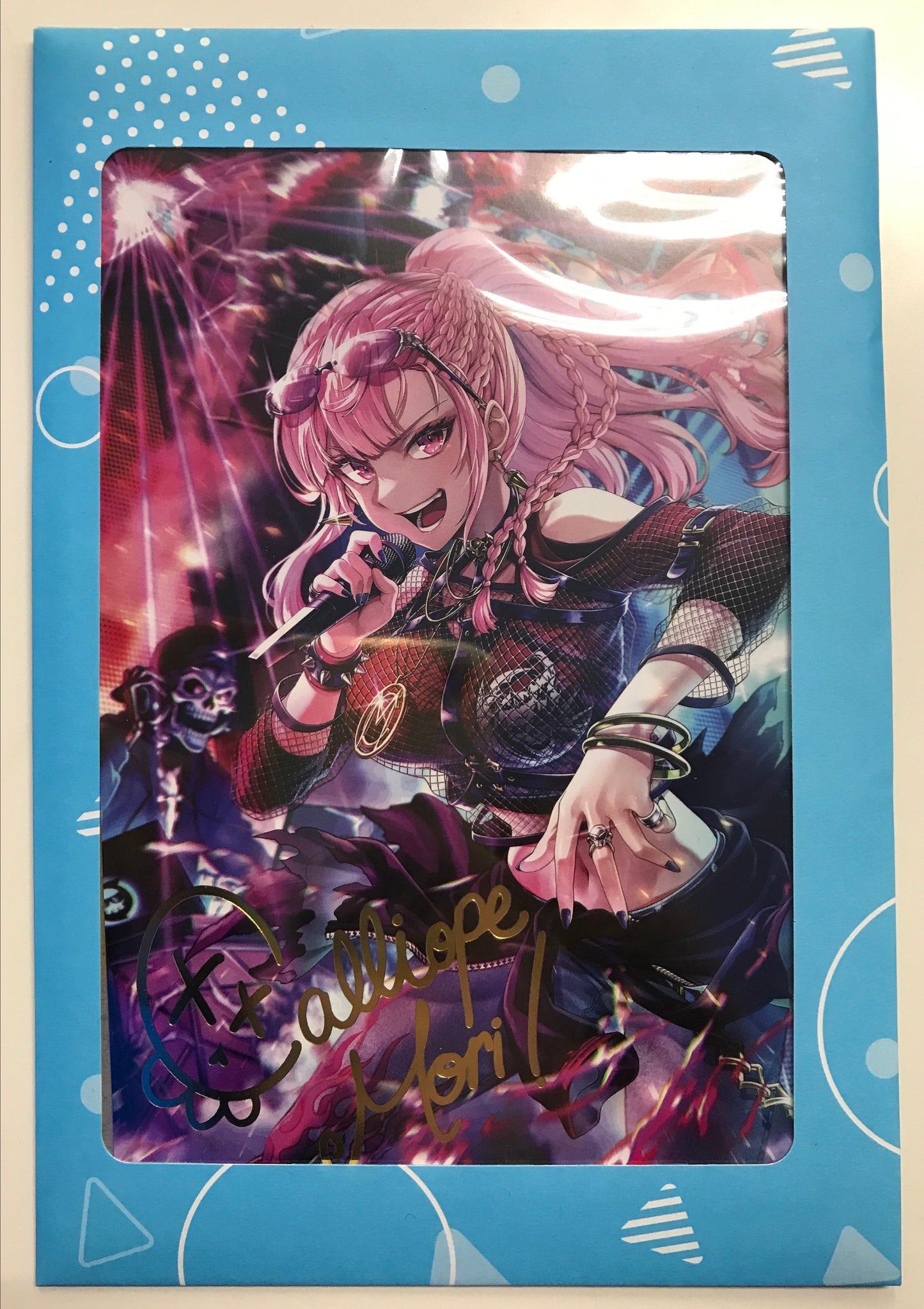hololive hololive Birthday Anniversary 2023 Handwritten Signatureed Postcard Mori Calliope