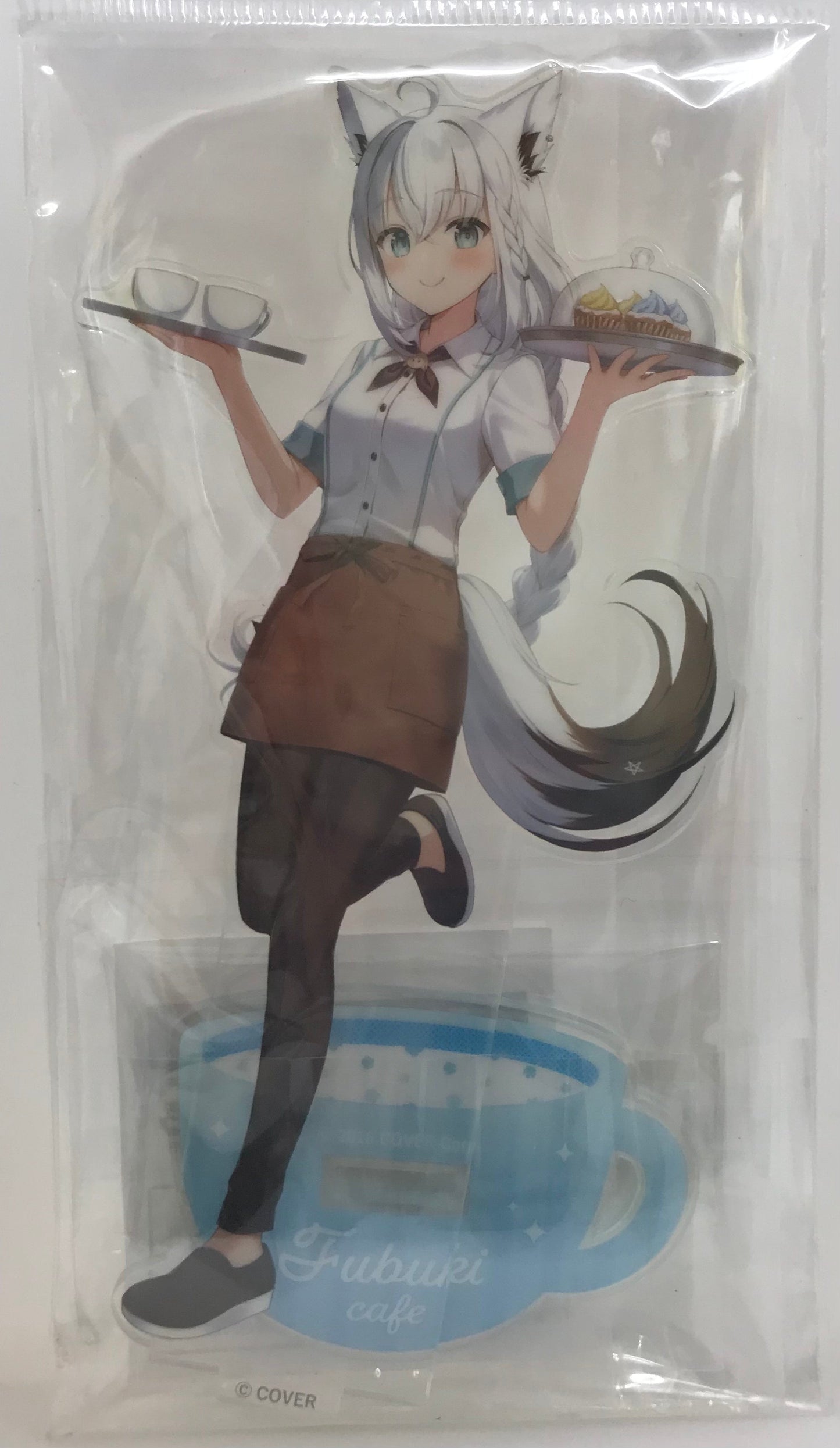 TOWER RECORDS hololive×TOWER RECORDS CAFE Fubuki Cafe Life-sized Acrylic Stand Cafe ver. Shirakami Fubuki