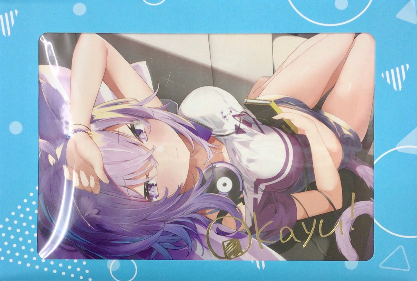 hololive hololive 3rd Anniversary Commemoration Foil Stamped Copy Signed Postcard Nekomata Okayu