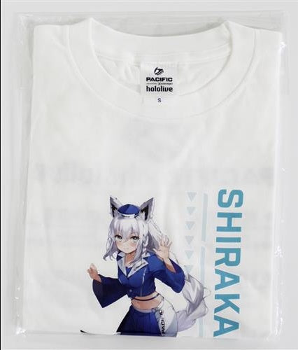 PACIFIC RACING TEAM hololive×PACIFIC RACING TEAM collaboration T-shirt Shirakami Fubuki S size