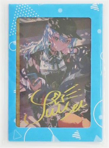 hololive hololive birthday 4th anniversary commemorative foil stamped copy Handwritten Autographed postcard Hoshimachi Suisei