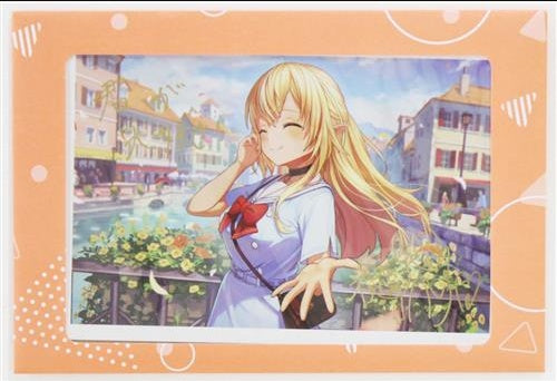 hololive hololive Birthday Anniversary 2023 Handwritten Message Foil Stamped Copy Signed Postcard Shiranui Flare
