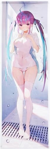 Makaron Daitei hololive life-size tapestry Minato Aqua white school ver. Gaou Makaron Daitei Comic Market 100/Comiket 100