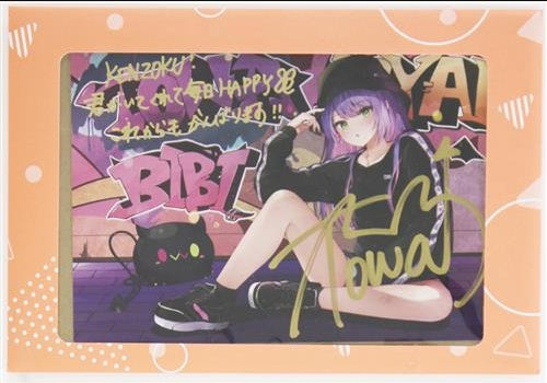 hololive hololive Birthday Anniversary 2022 Handwritten Autograph Foil Stamped Copy Message Postcard Tokoyami Towa