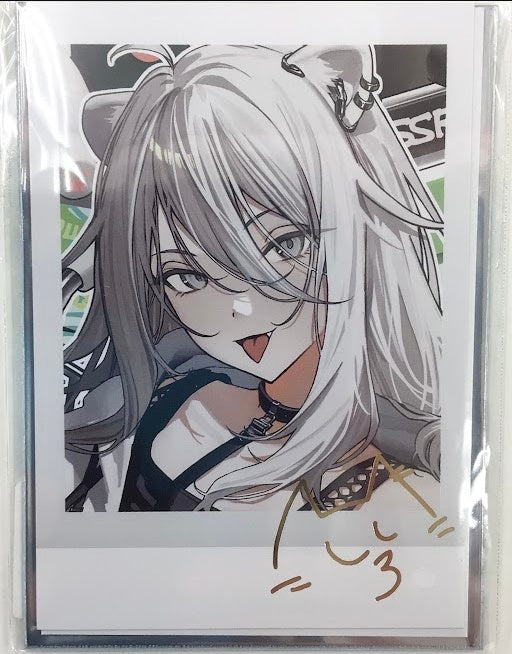 hololive hololive 3rd Anniversary Anniversary Foil Stamped Copy Signed Instax Style Bromide Shishiro Botan