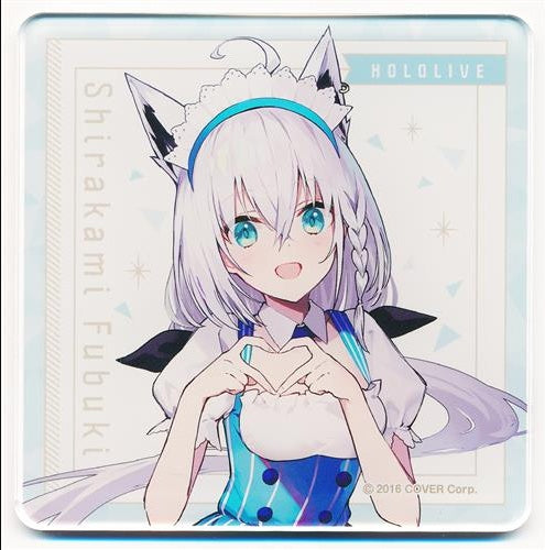 Lawson hololive acrylic coaster Shirakami Fubuki