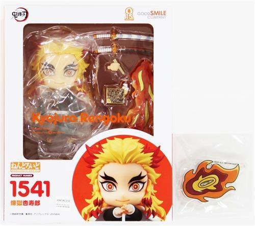Good Smile Company Nendoroid 1541 Demon Slayer Kimetsu no Yaiba Kyoujurou Rengoku Animate Purchase Bonus Special Acrylic Base Set Animate Exclusive Figure Good Smile Company