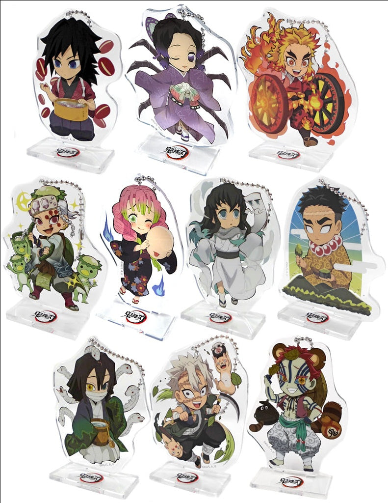 All 10 types set Demon Slayer Kimetsu no Yaiba x ufotable cafe Halloween event random acrylic stand B group