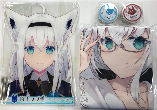 hololive Butler Megane Eyemirror Hololive Body Pillow Cover Shirakami Fubuki Goods Set with Glass Stand