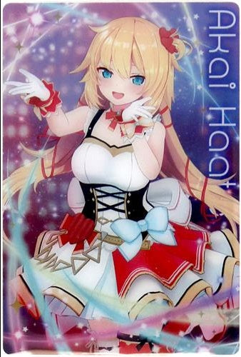 Bandai hololive wafer 2 metallic placard Aki Rosenthal