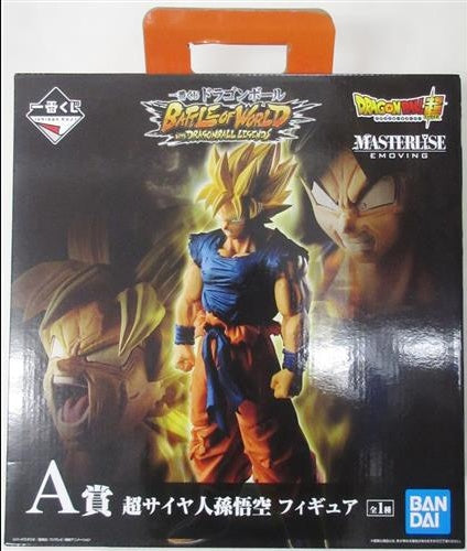 BANDAI SPIRITS ichiban kuji Dragon Ball BATTLE OF WORLD with DRAGONBALL LEGENDS A Prize Double Chance Campaign Super Saiyan Son Goku Figure