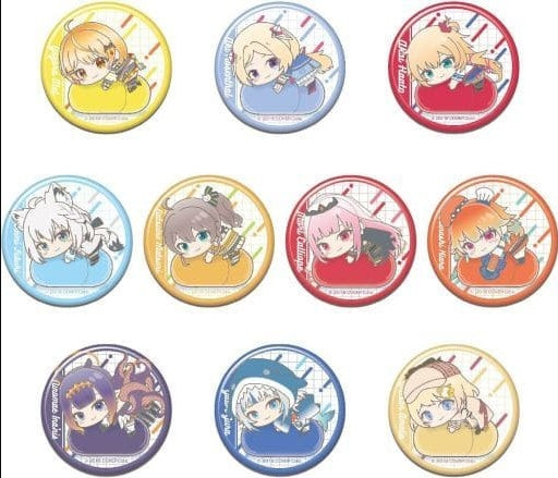 hololive Hase Pro/Bandai Badge Bins All 10 Types Set CAN Badge Virtual YouTuber Hololive Hug Meets B BOX