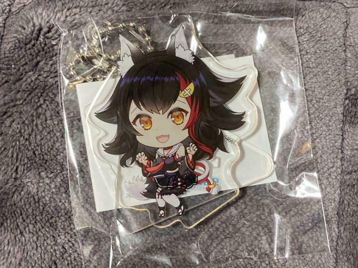 Bandai GASHAPON ONLINE x Hololive Limited Ookami Mio Acrylic Swing Keychain