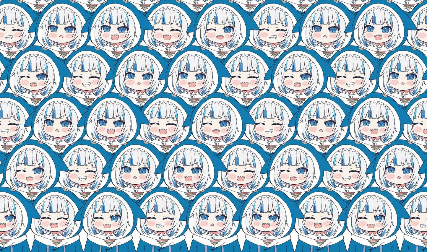 Hololive EN Gawr Gura Playmat 350mm x 600mm vtuber trading card