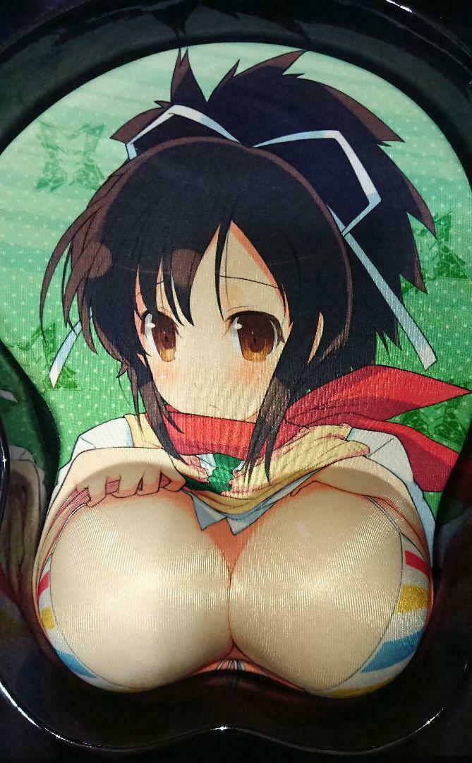 Senran Kagura Asuka Oppai MousePad 3D breast wrist Sexy Rare Limited Anime cute