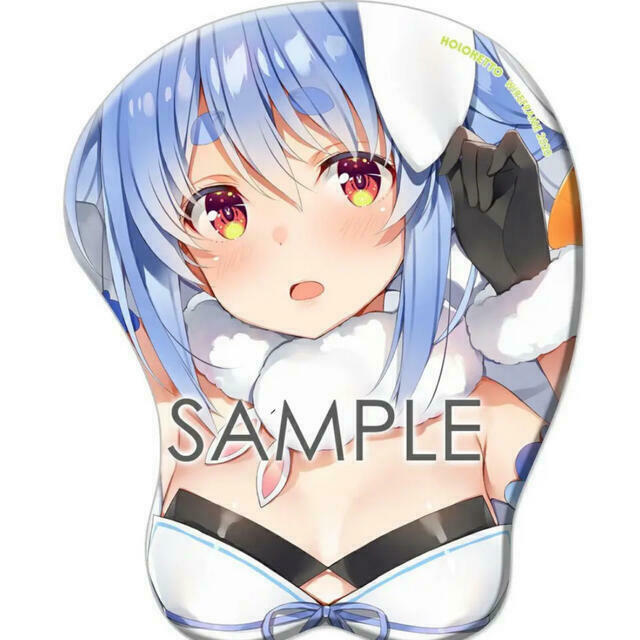 Hololive Usada Pekora Oppai MousePad holoket Limited  WIREFRAME Yuuki Hagure