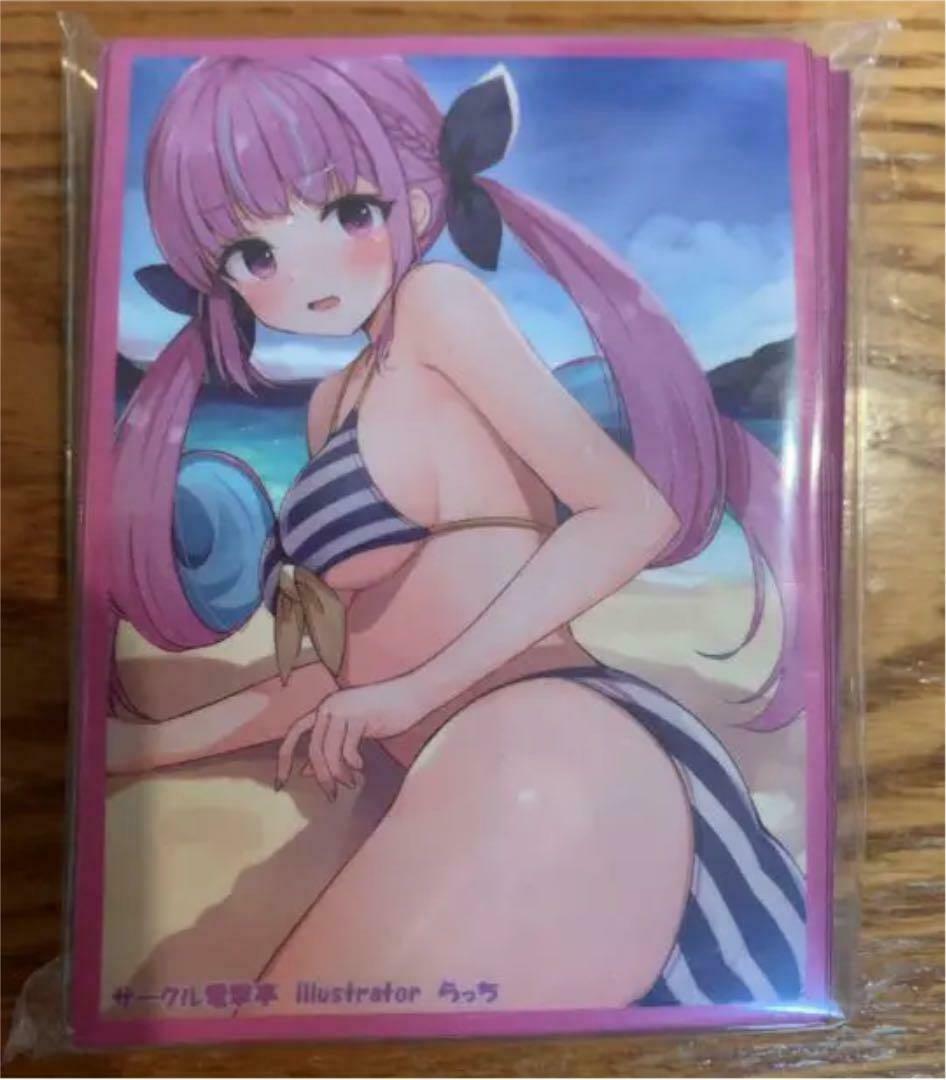 Hololive Minato Aqua Playmat 350mm x 600mm Sleeve Set Dengekitei