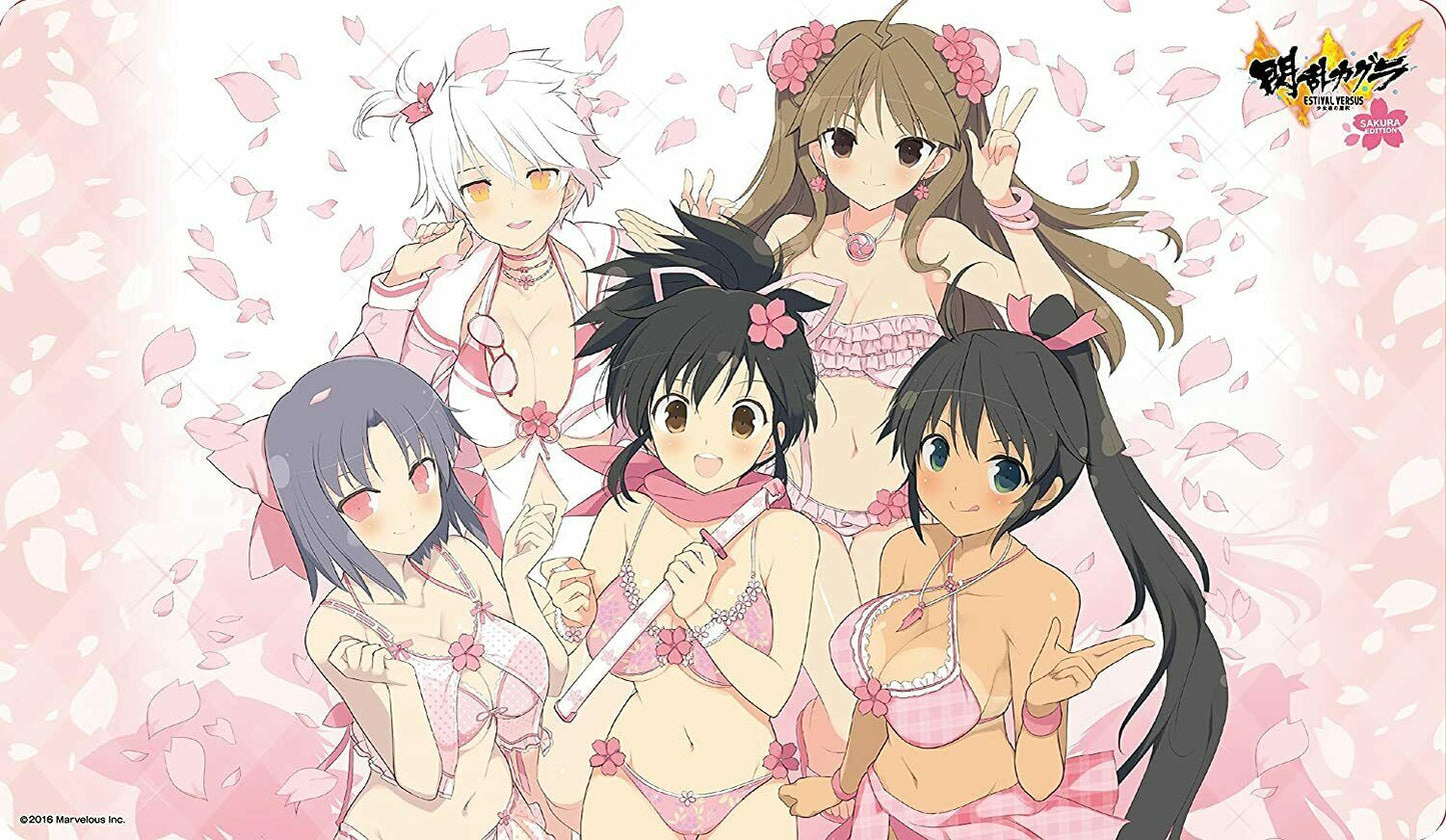 Character Rubber Mat Senran Kagura ESTIVAL VERSUS -Girls' Choice- Sakura EDITION
