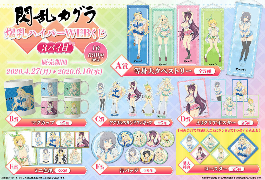 Senran Kagura Katsuragi Big Breasts Hyper WEB Lottery 3rd Set Lot