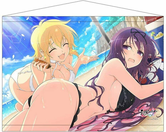 Shinobi Master Senran Kagura NEW LINK B2 Tapestry Ryona Murasaki Swimsuit