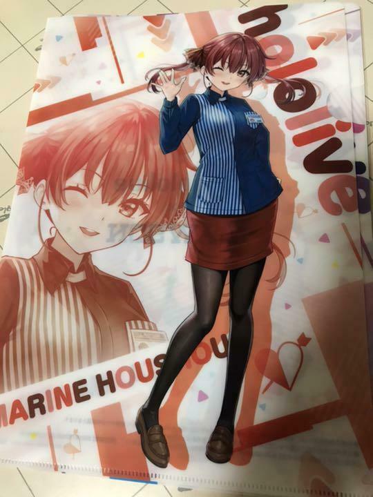 Lawson limited hololive Clear File 4 Types Set marine aqua okayu suisei