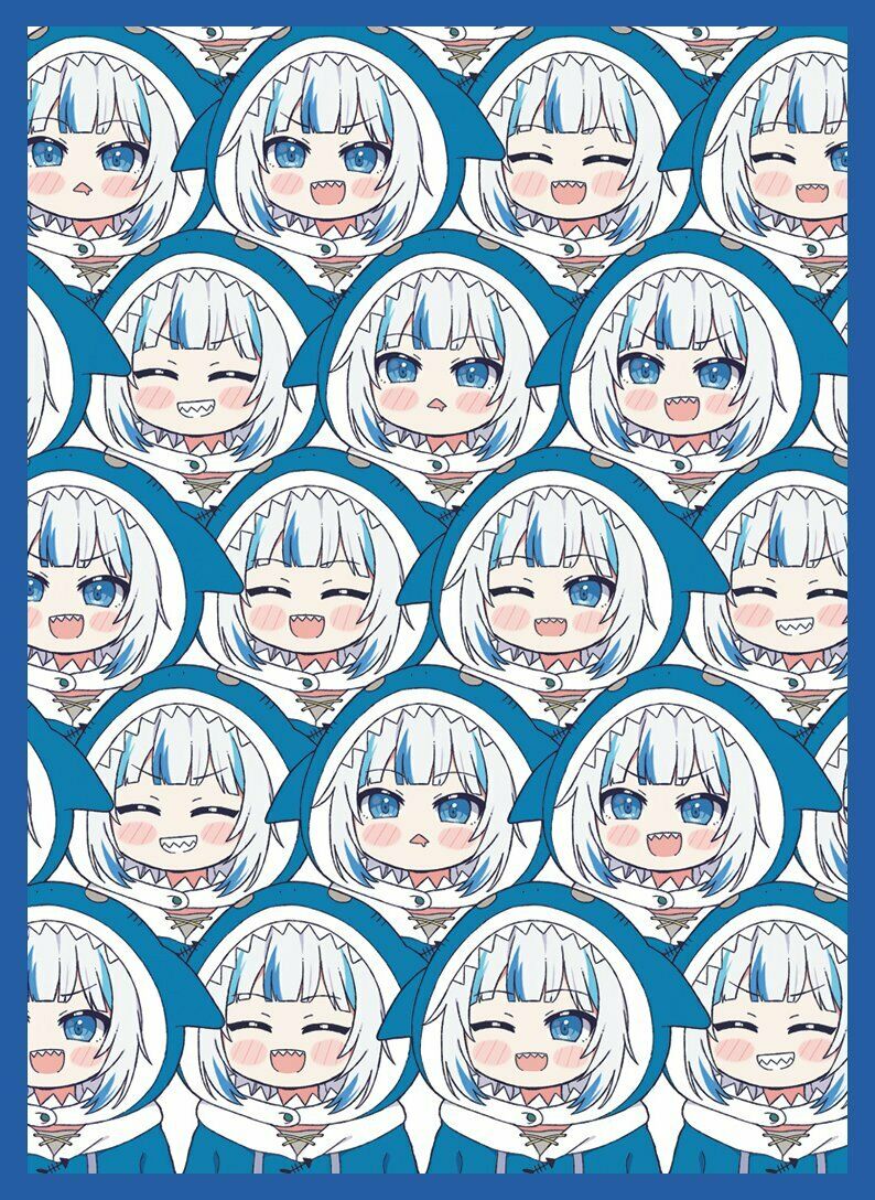Hololive EN Gawr Gura Card Sleeve 60 sheets 92mm x 67mm vtuber shark