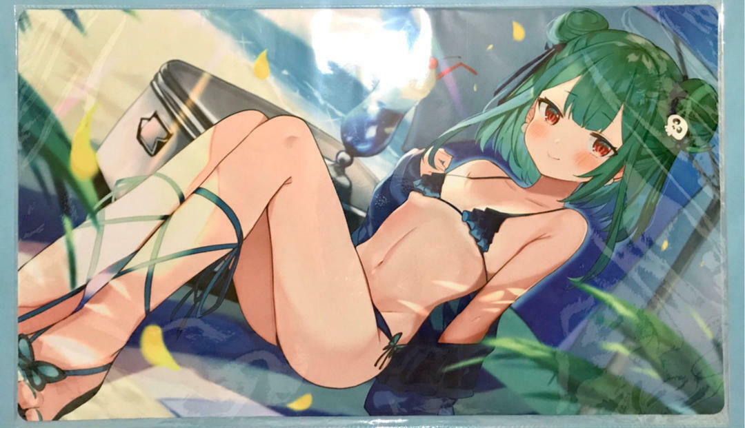 Hololive Uruha Rushia Playmat size 350mm x 600mm rubber