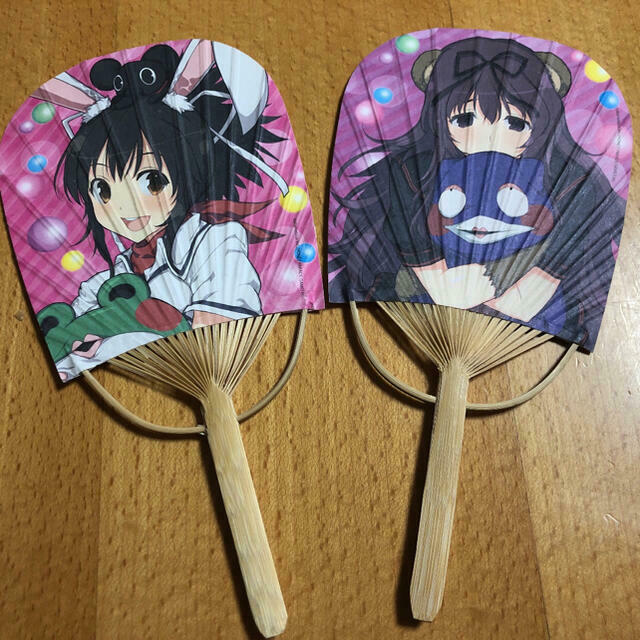 PEACH BALL Senran Kagura WEB lottery Uchiwa 2 sets