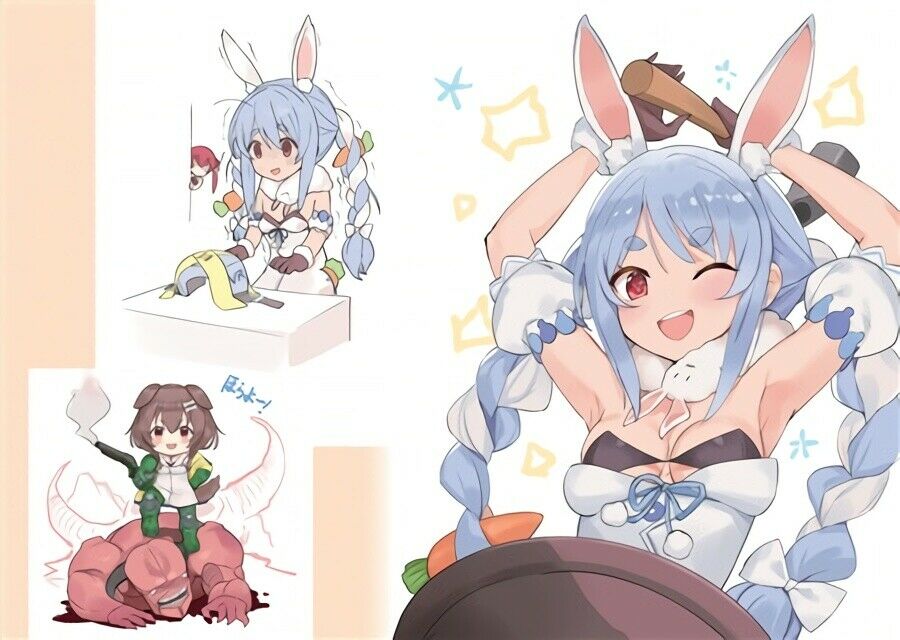 Hololive Gallery Party Art Book hololive Minato Aqua Usada Pekora Uruha Ruishia