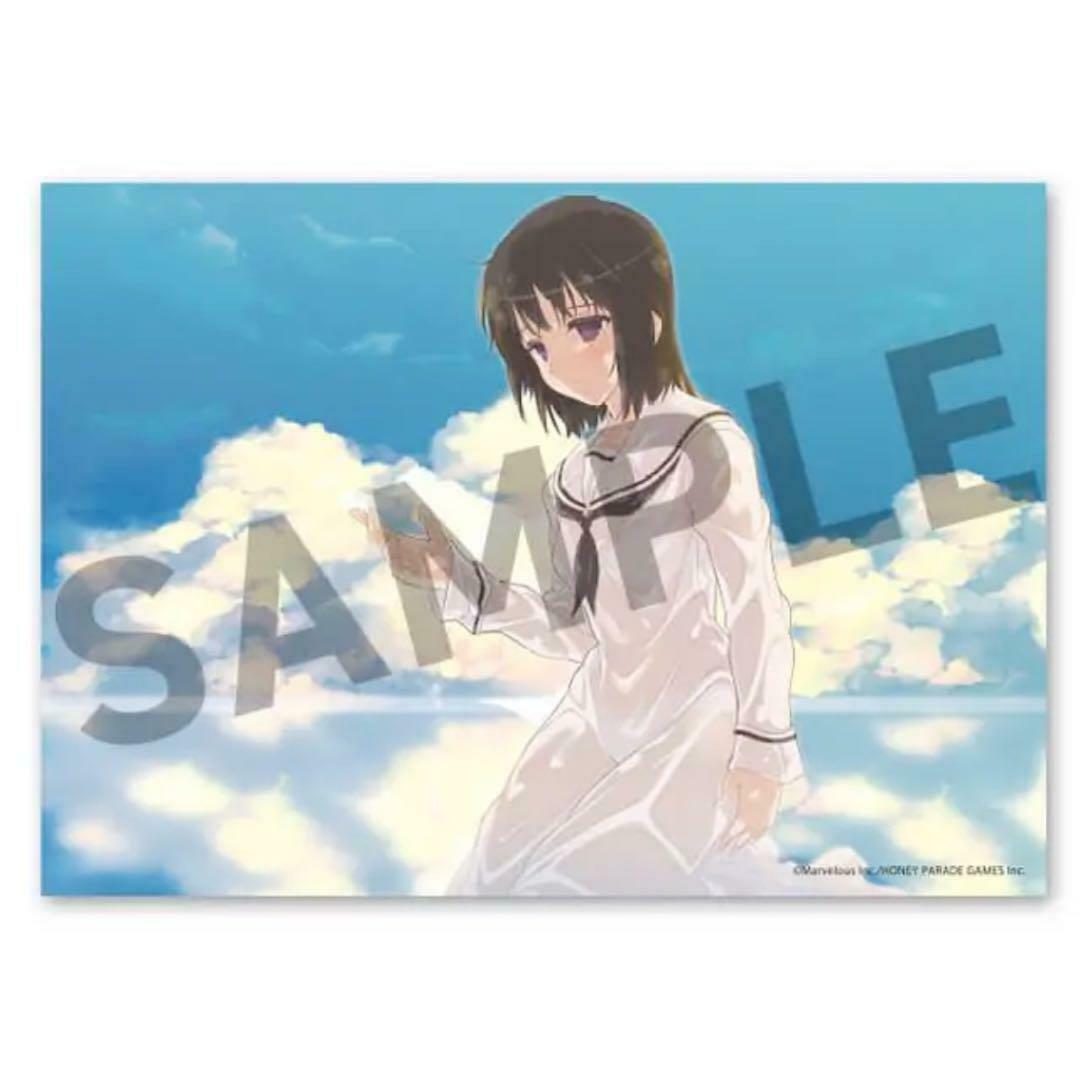 Senran Kagura web lottery prize F bath mini poster 7 types can badge 5 types set