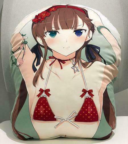 Senran Kagura Ryobi Life-size Mashmo Cushion Shinobi before transformation Ver.