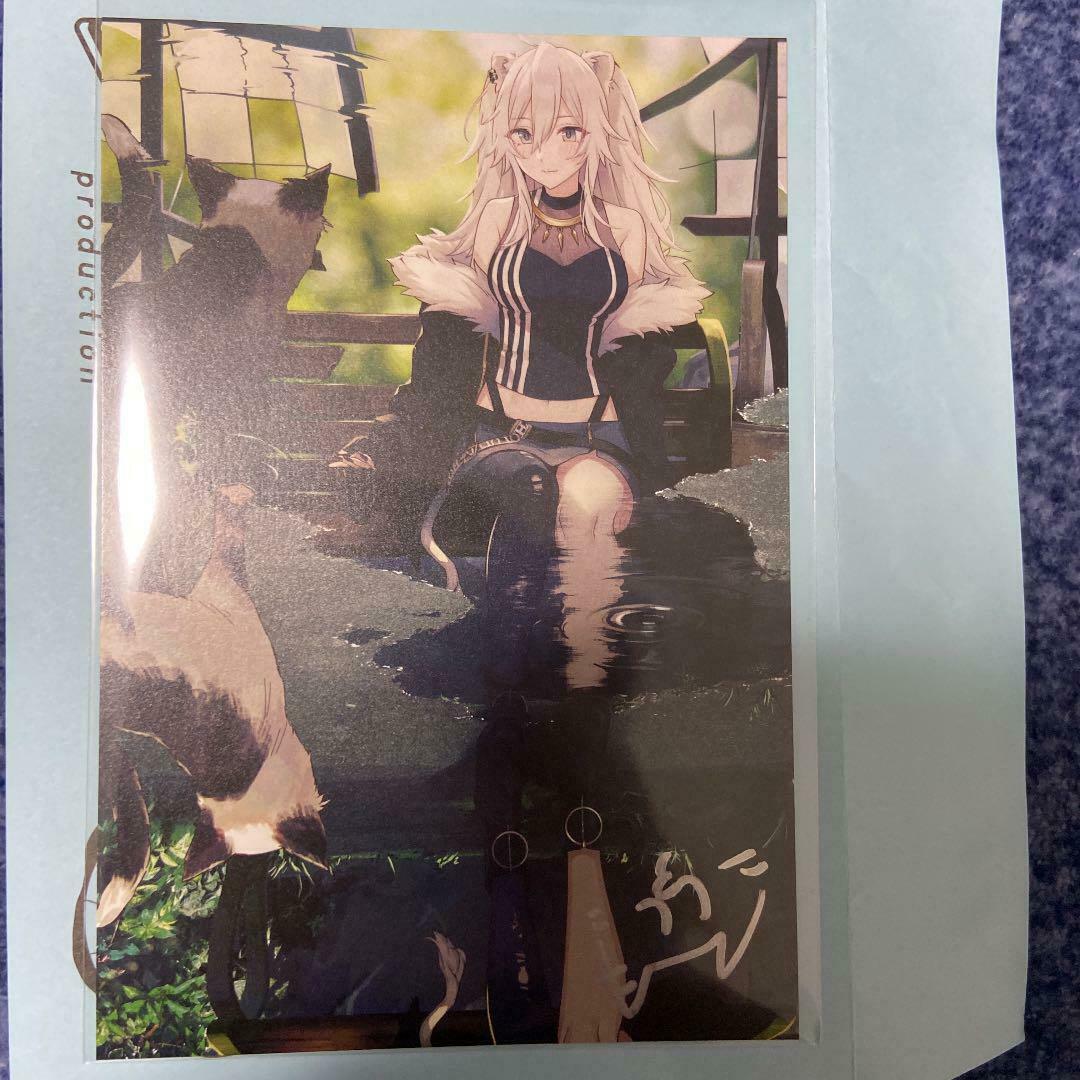 Shishiro Botan Birthday anniversary Autographed Postcard Hololive