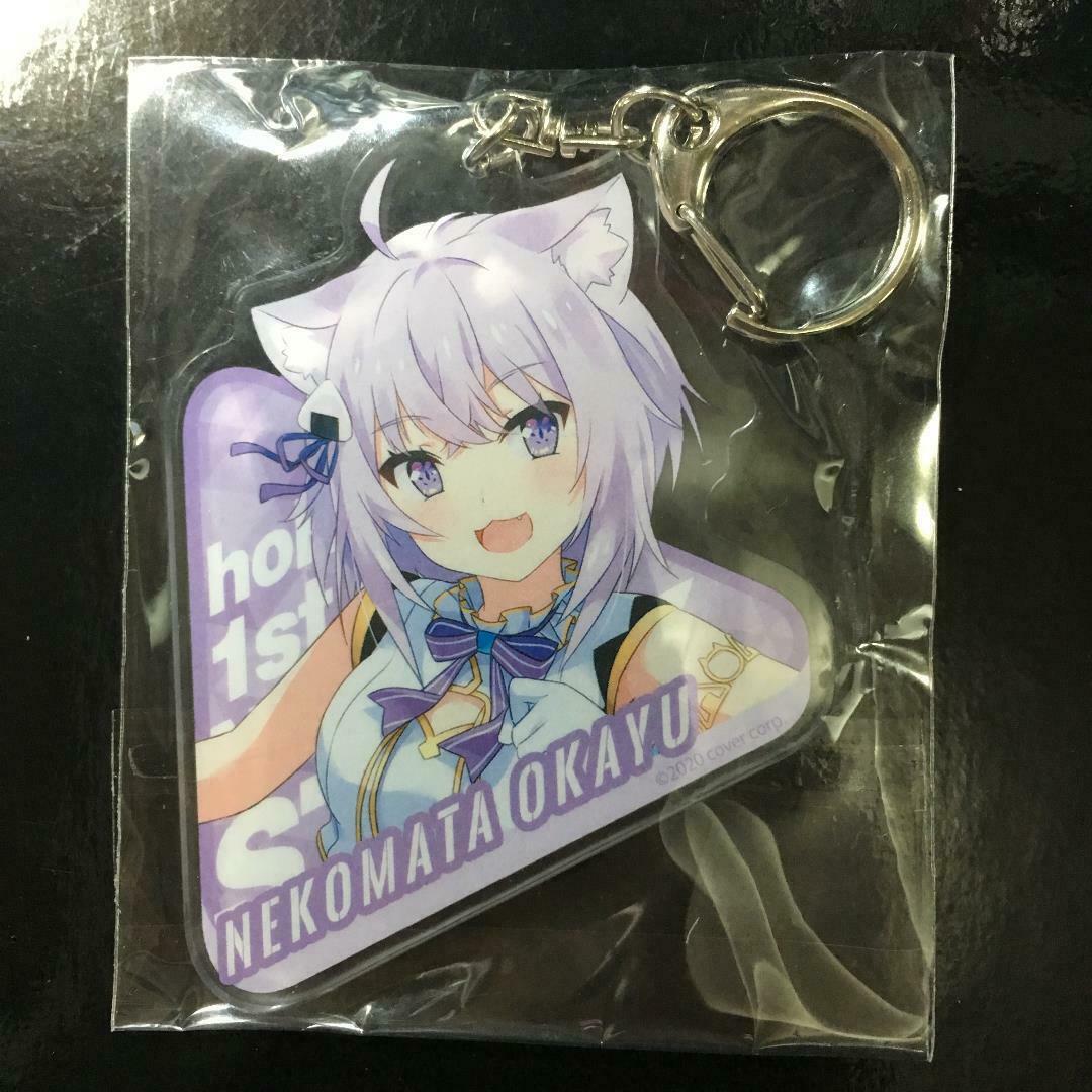Hololive Nekomata Okayu Nonstop Story Limited Acrylic Keychain size 80mm x 80mm