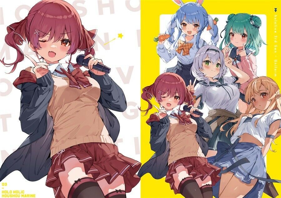 falenini's Holo Holic Art Book holoket 2nd hololive pekora rushia marine aqua