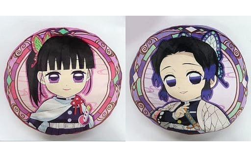 FuRyu Cushion, Body Pillow, Body All 2 Types Set Round Cushion -Kanao Tsuyuri/Shinobu Kochou- Demon Slayer Kimetsu no Yaiba