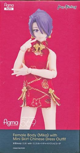 Figure Max Factory figma 569 figma styles female body Mika with miniskirt Chinese dress figure Max Factory