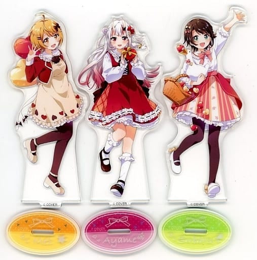 Nakiri Ayame Oozora Subaru Yozora Mel Original Acrylic Stand Set of 3 A Namori Illustration vol.6 hololive x Family Mart Vol. 6