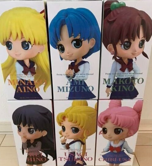 Sailor Moon Eternal Qposket Figure Set Color A Complete