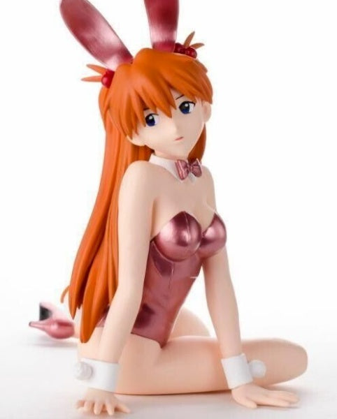 Evangelion Asuka Langley Premium Bunny Figure Limited Pink Rose Ver. SEGA New