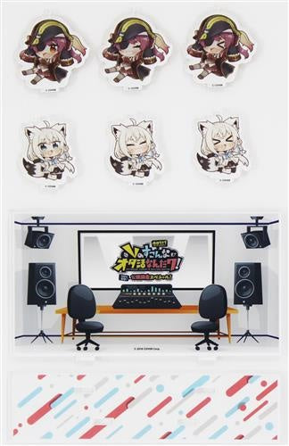 Bushiroad Creative hololive presents V no Sukonoko Otakatsu Nandawa Acrylic Diorama Happiness World Shirakami Fubuki Houshou Marin hololive presents V no Sukonoko Otakatsu Nanda Wa 100th Commemorative Public Recording Special