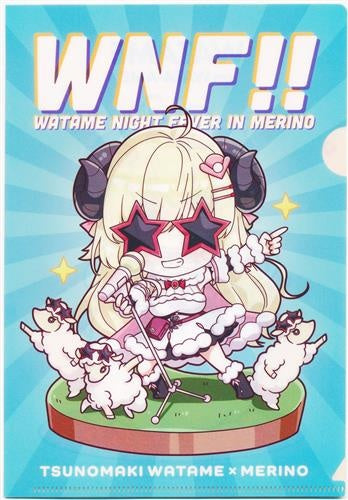 Think Innovation hololive Tsunomaki Watame x Merino WATAMERINO Collaboration Limited Clear File Tsunomaki Watame A