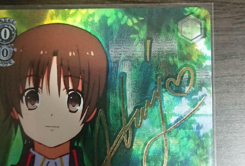 Signed Weiss Schwarz Little Busters Riki Card LB-W21-065SPSP Foil Japan Import