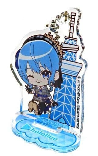 Chugai Mining Goods Hoshimachi Suisei Vtuber Hololive x Tokyo Sky Tree Town Trading Acrylic Stand