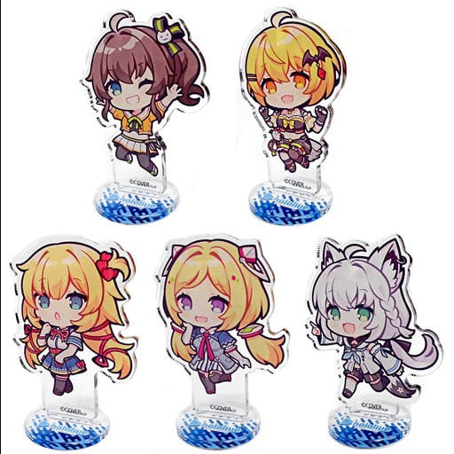 hololive Cover Hololive 1st Generation Chibi Character Illustration Acrylic Figure Set of 5 Virtual YouTuber Hololive x Atre Akihabara Hololive Summer Festival