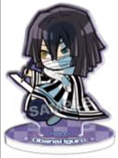 Takara Tomy Arts Obanai Iguro Senryu Haiku Pita Deformed Demon Slayer Kimetsu no Yaiba Immersed in Hobby Trading Acrylic Stand